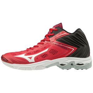 Mizuno Wave Lightning Z5 Mid Παπουτσια Βολλευ Γυναικεια - Κοκκινα/Μαυρα